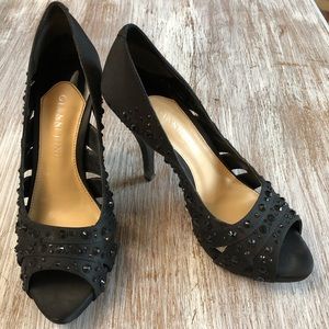 Black Open Toe Gianni Bono Heels